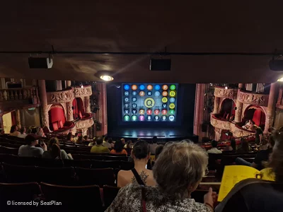 Shaftesbury Theatre Royal Circle M19 view from seat photo