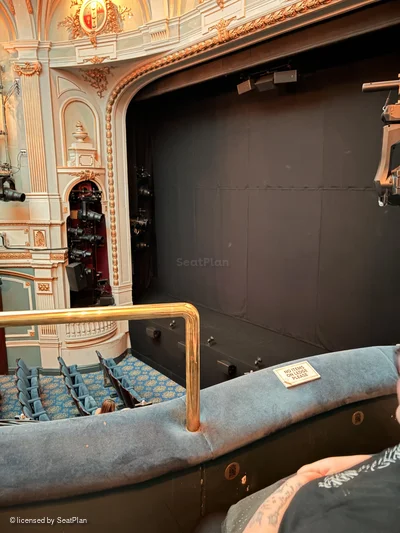 Ambassadors Theatre Circle B1 view from seat photo