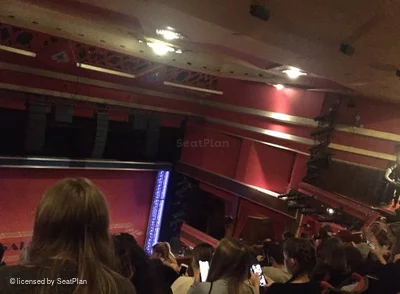 Adelphi Theatre Upper Circle F33 view from seat photo