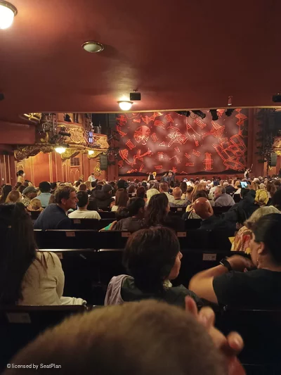 Lyceum Theatre Stalls ZA40 view from seat photo