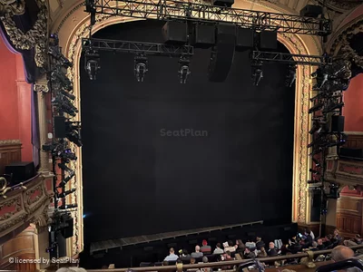Lyceum Theatre Mezzanine D1 view from seat photo