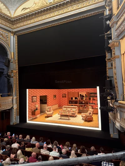 Harold Pinter Theatre Dress Circle A2 view from seat photo
