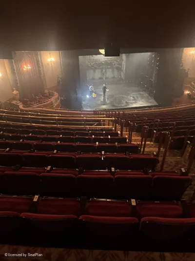 St James Theatre Mezzanine N7 view from seat photo