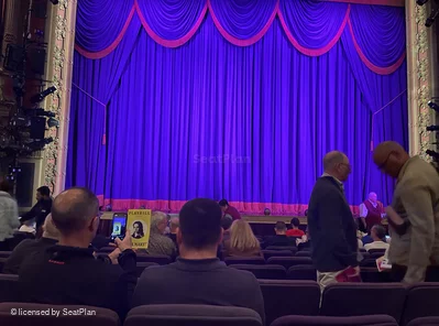 Lyceum Theatre Orchestra L111 view from seat photo
