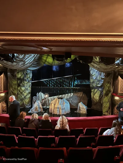 His Majesty's Theatre Royal Circle F18 view from seat photo