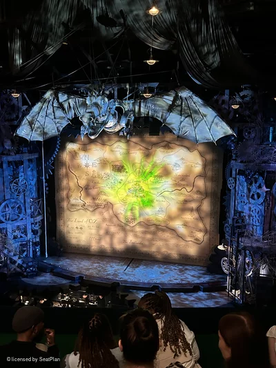 Apollo Victoria Theatre Dress Circle D14 view from seat photo
