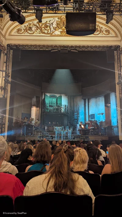 Lyric Theatre Stalls Q13 view from seat photo