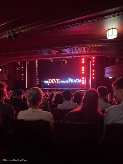 Dominion Theatre Stalls Y5 view from seat photo
