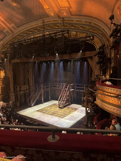 Richard Rodgers Theatre Front Mezzanine B26 view from seat photo