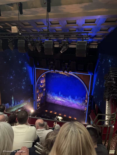 Savoy Theatre Upper Circle E1 view from seat photo
