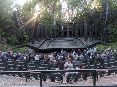 Regent's Park Open Air Theatre Upper Centre L35 view from seat photo