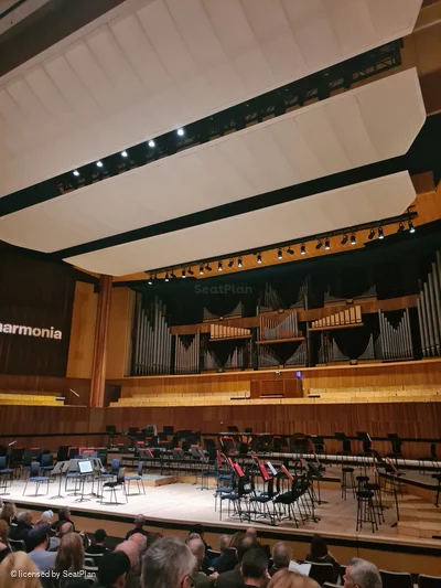 Royal Festival Hall Front Stalls K4 view from seat photo