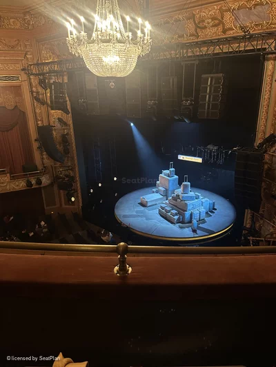 Longacre Theatre Balcony B15 view from seat photo