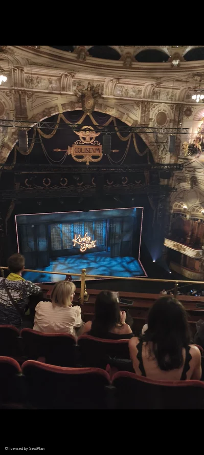 London Coliseum Balcony D24 view from seat photo