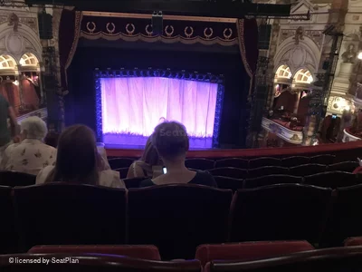 London Coliseum Upper Circle F26 view from seat photo