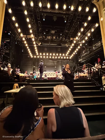 Hudson Theatre Orchestra F109 view from seat photo