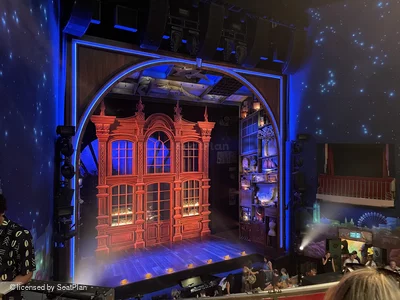 Savoy Theatre Dress Circle C28 view from seat photo