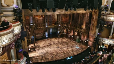 Victoria Palace Theatre Grand Circle A34 view from seat photo