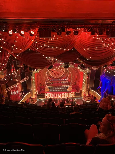 Piccadilly Theatre Grand Circle J19 view from seat photo