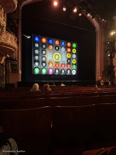Shaftesbury Theatre Stalls N29 view from seat photo