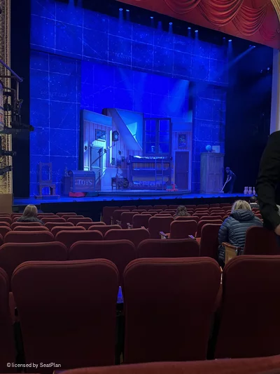 Barrymore Theatre Orchestra K7 view from seat photo