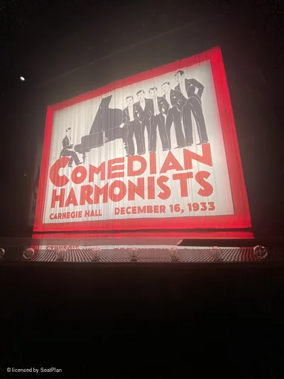 Barrymore Theatre Orchestra BB112 view from seat photo