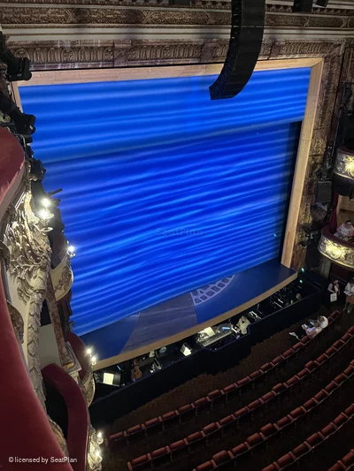 Novello Theatre Grand Circle AA17 view from seat photo