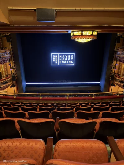 Belasco Theatre Mezzanine G105 view from seat photo