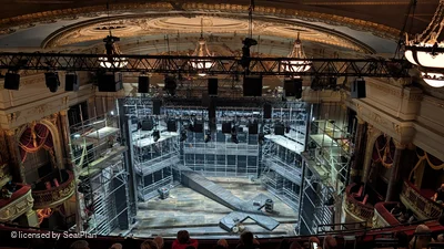 Theatre Royal Drury Lane Balcony G21 view from seat photo