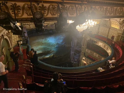 Sondheim Theatre Grand Circle J29 view from seat photo