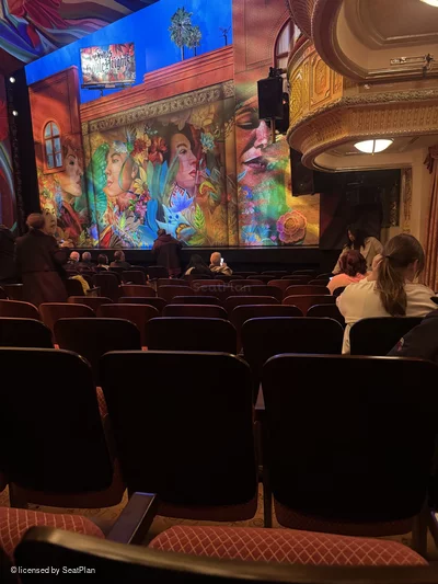 James Earl Jones Theatre Orchestra J16 view from seat photo