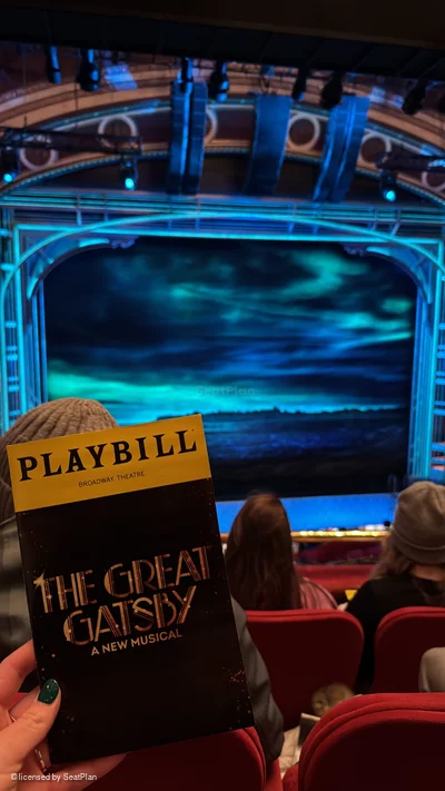 Broadway Theatre Front Mezzanine C114 view from seat photo