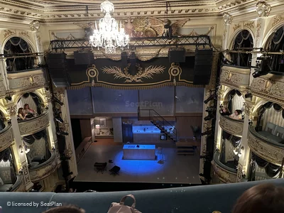 Wyndham's Theatre Grand Circle B13 view from seat photo