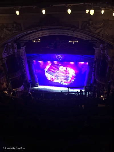 New Wimbledon Theatre Upper Circle H11 view from seat photo