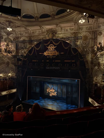 London Coliseum Upper Circle E15 view from seat photo