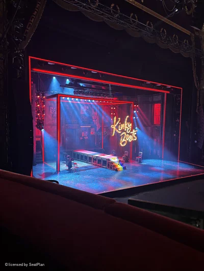 London Coliseum Dress Circle A68 view from seat photo