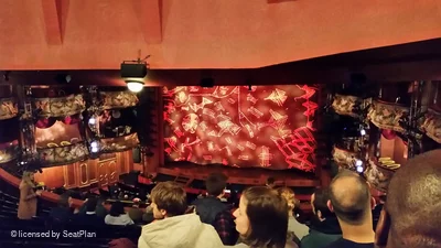Lyceum Theatre Royal Circle N13 view from seat photo