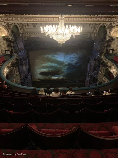 Sondheim Theatre Grand Circle J16 view from seat photo