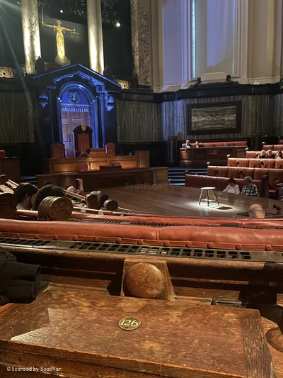 London County Hall Courtroom Stalls E126 view from seat photo