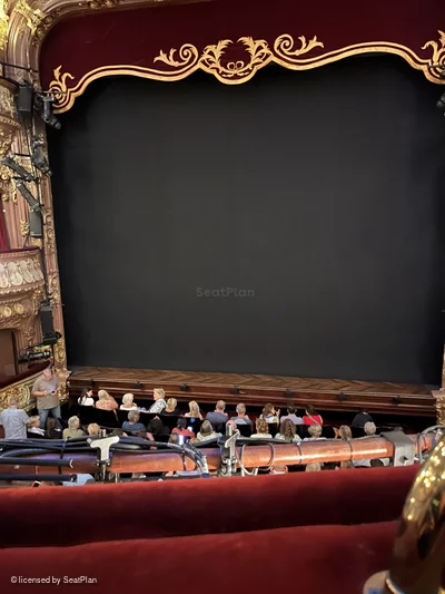 Apollo Theatre Dress Circle A13 view from seat photo