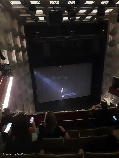 Savoy Theatre Upper Circle E22 view from seat photo