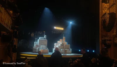 Longacre Theatre Orchestra M16 view from seat photo