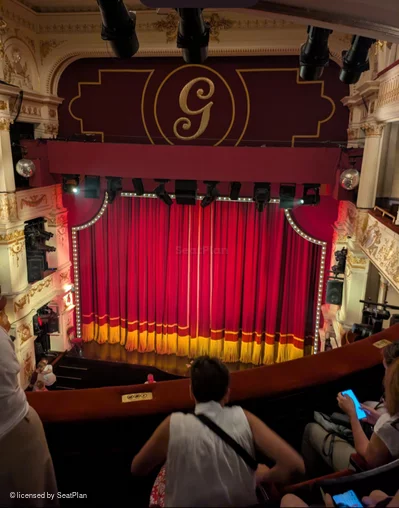 Garrick Theatre Grand Circle C11 view from seat photo