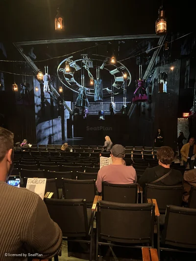 Daryl Roth Theatre Orchestra P103 view from seat photo