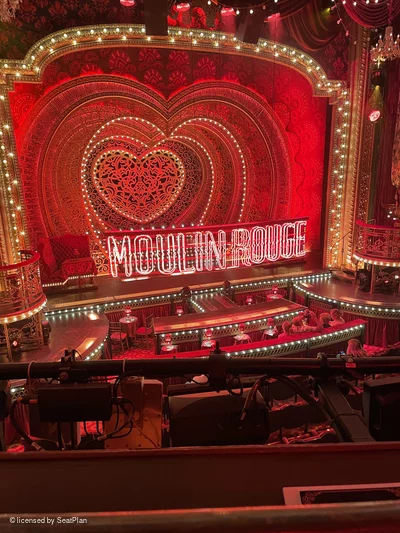 Piccadilly Theatre Royal Circle A24 view from seat photo