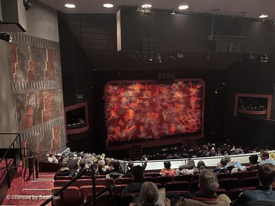 Minskoff Theatre Mezzanine G103 view from seat photo