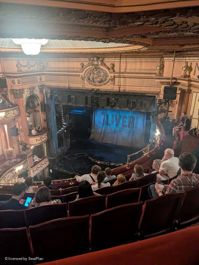 Gielgud Theatre Grand Circle F3 view from seat photo