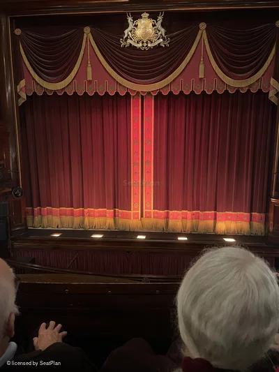 St Martin's Theatre Dress Circle B14 view from seat photo