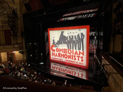 Barrymore Theatre Front Mezzanine A16 view from seat photo