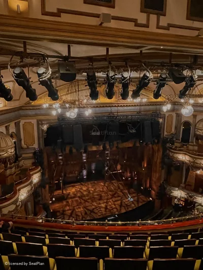 Victoria Palace Theatre Grand Circle H34 view from seat photo